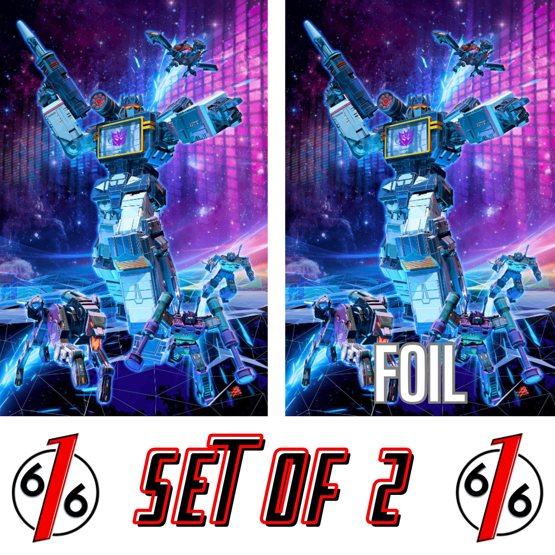 TRANSFORMERS #24 BJORN BARENDS 616 COMICS 80s Retro SOUNDWAVE Virgin Variant Set LTD 750