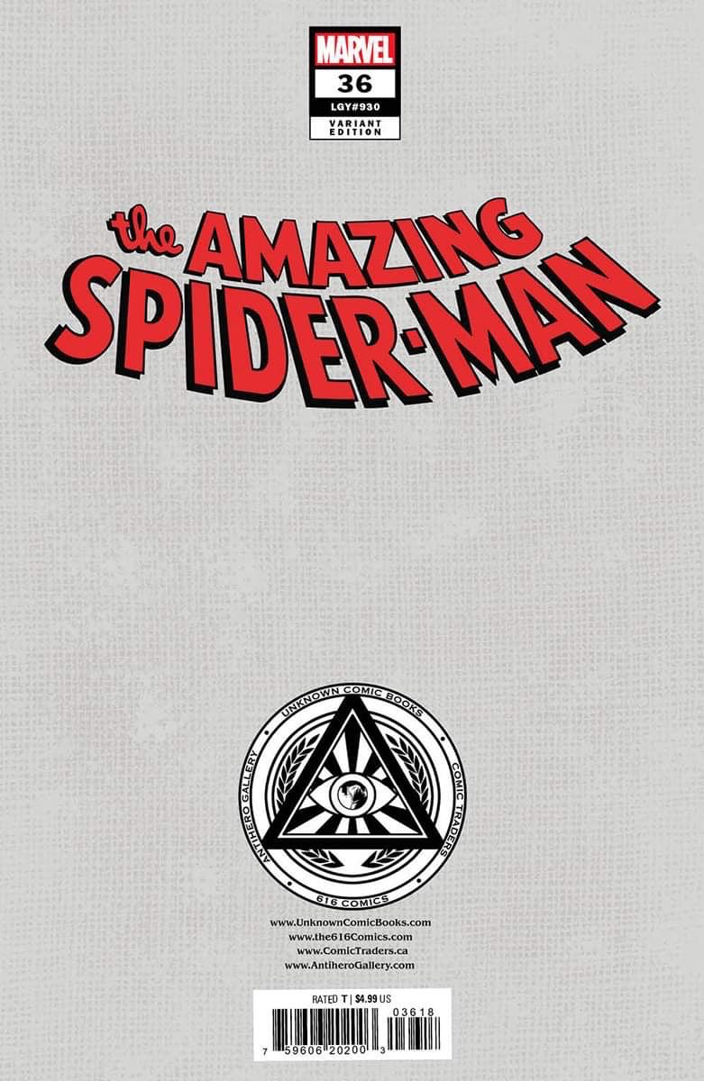 AMAZING SPIDER-MAN 36 LESLEY LEIRIX LI Virgin Variant – The 616 Comics