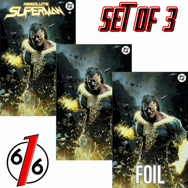 ABSOLUTE SUPERMAN #19 BJORN BARENDS 616 COMICS Trade Dress & Virgin & FOIL Variant ABC Set LTD 1000