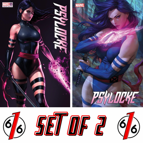 PSYLOCKE #1 IVAN TALAVERA 616 & ARTGERM Variant Set LTD 3000