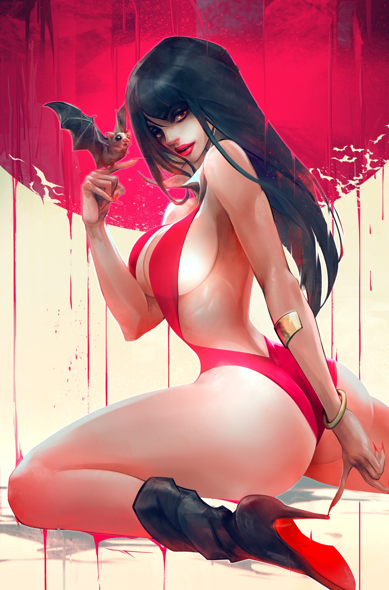 VAMPIRELLA #5 IVAN TAO 616 COMICS Virgin Red Sun Variant B LTD 500