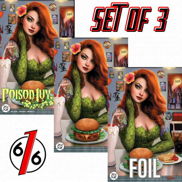 POISON IVY 27 SZERDY 616 DINER TATTOO Variant Set Of 3 ABC LTD 1000