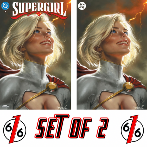 SUPERGIRL #3 LUCIO PARRILLO 616 Trade Dress & Virgin Variant Set LTD 1000