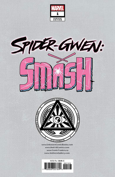 SPIDER-GWEN SMASH #1 KAARE ANDREWS & NAKAYAMA Variant Set
