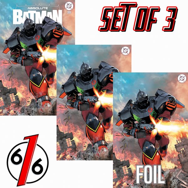 ABSOLUTE BATMAN #20 MIKE MAYHEW 616 COMICS Trade Dress & Virgin & FOIL Variant ABC Set LTD 1000