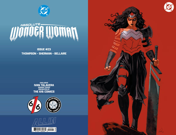 ABSOLUTE WONDER WOMAN #23 IVAN TALAVERA 616 COMICS Virgin FOIL Negative Space Variant C LTD 1000
