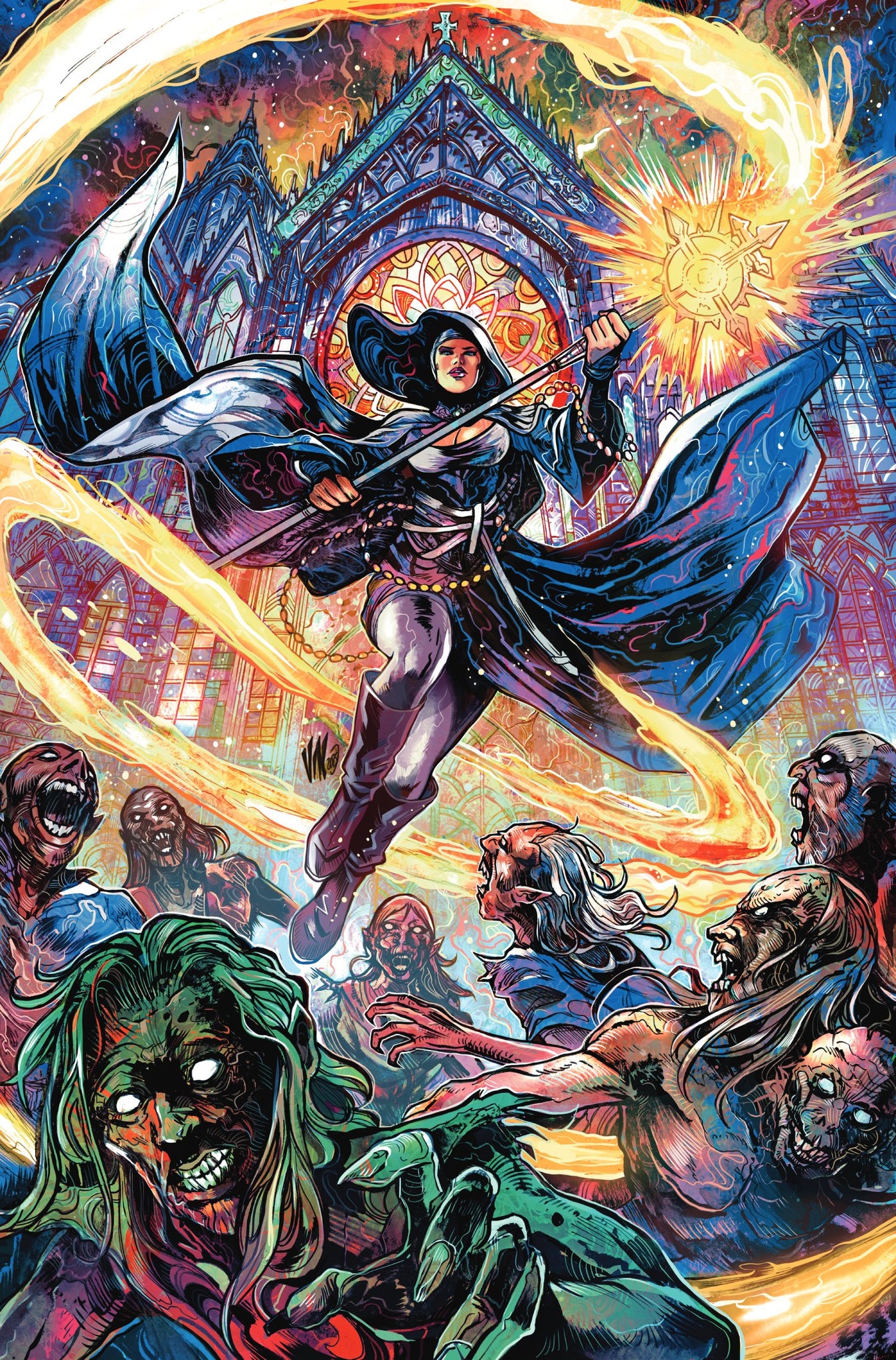 MARIAN HERETIC #1 VINCENZO RICCARDI 1:50 Virgin Ratio Variant Cvr J