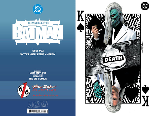 ABSOLUTE BATMAN #22 MIKE MAYHEW 616 COMICS Virgin Death Variant B LTD 1000