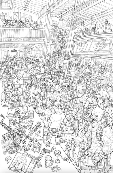 GI JOE REAL AMERICAN HERO #321 ALAN QUAH 616 COMICS JOES BAR Virgin Variant Set LTD 750