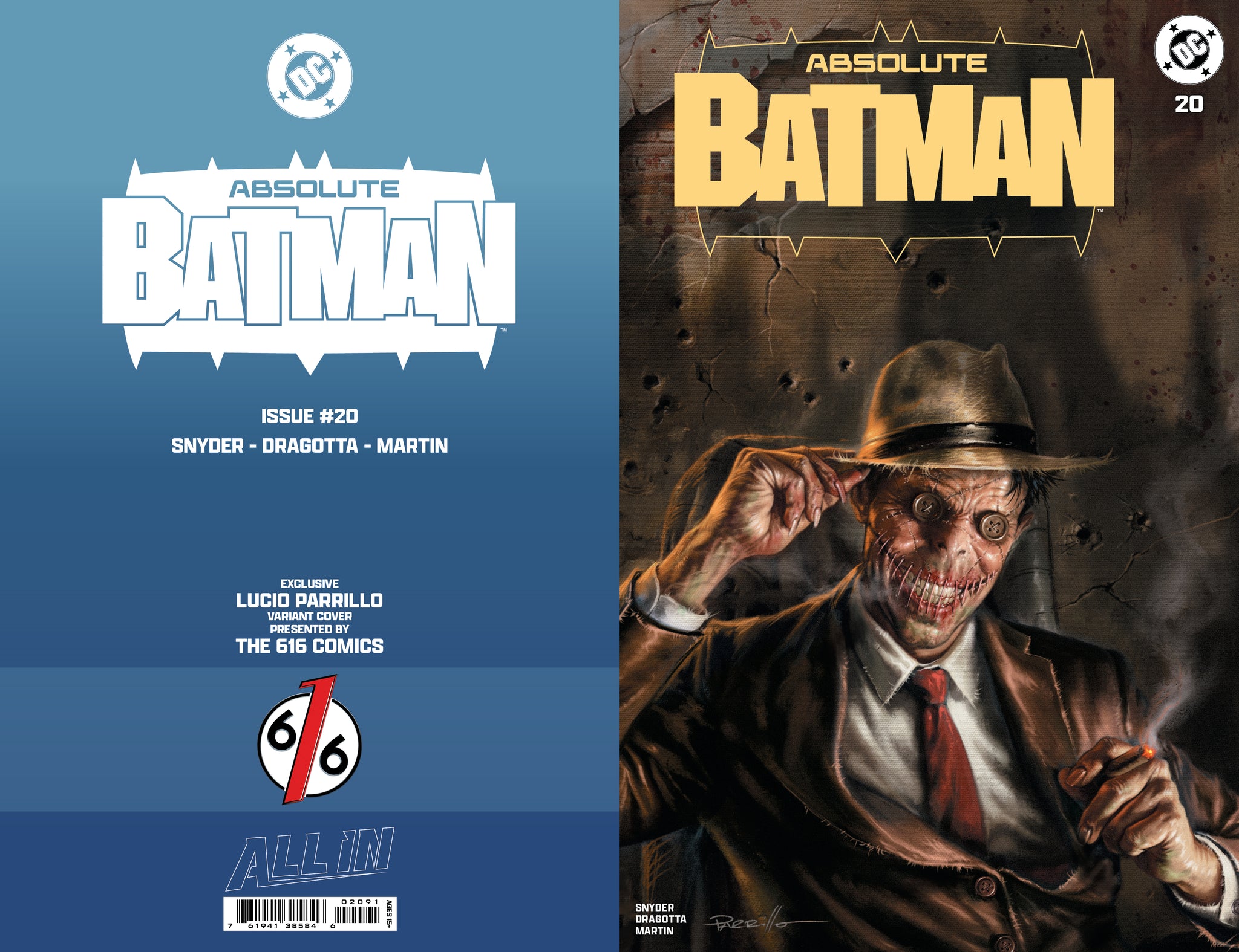 ABSOLUTE BATMAN #20 LUCIO PARRILLO 616 COMICS Trade Dress Variant