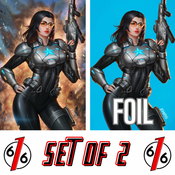 GI JOE #22 CHRIS NG 616 COMICS Baroness Virgin & FOIL Variant AB Set LTD 750