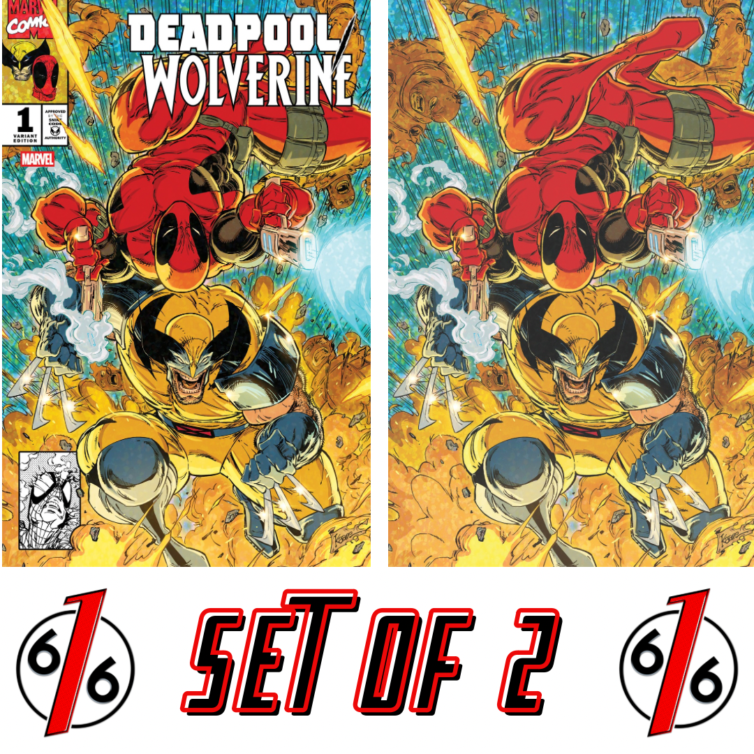 DEADPOOL WOLVERINE #1 KAARE ANDREWS 616 Trade Dress & Virgin Variant Set LTD 1000