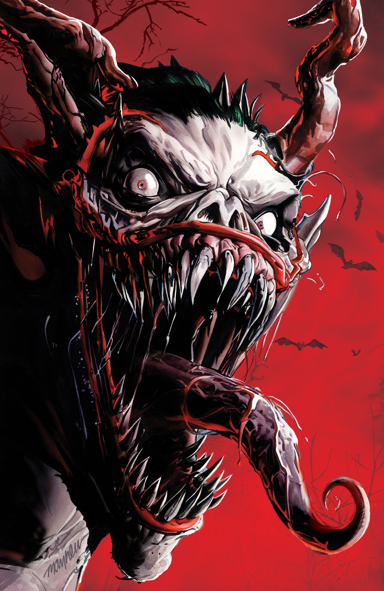 ABSOLUTE BATMAN #15 MIKE MAYHEW 616 COMICS RED FOIL Virgin Variant C LTD 1000