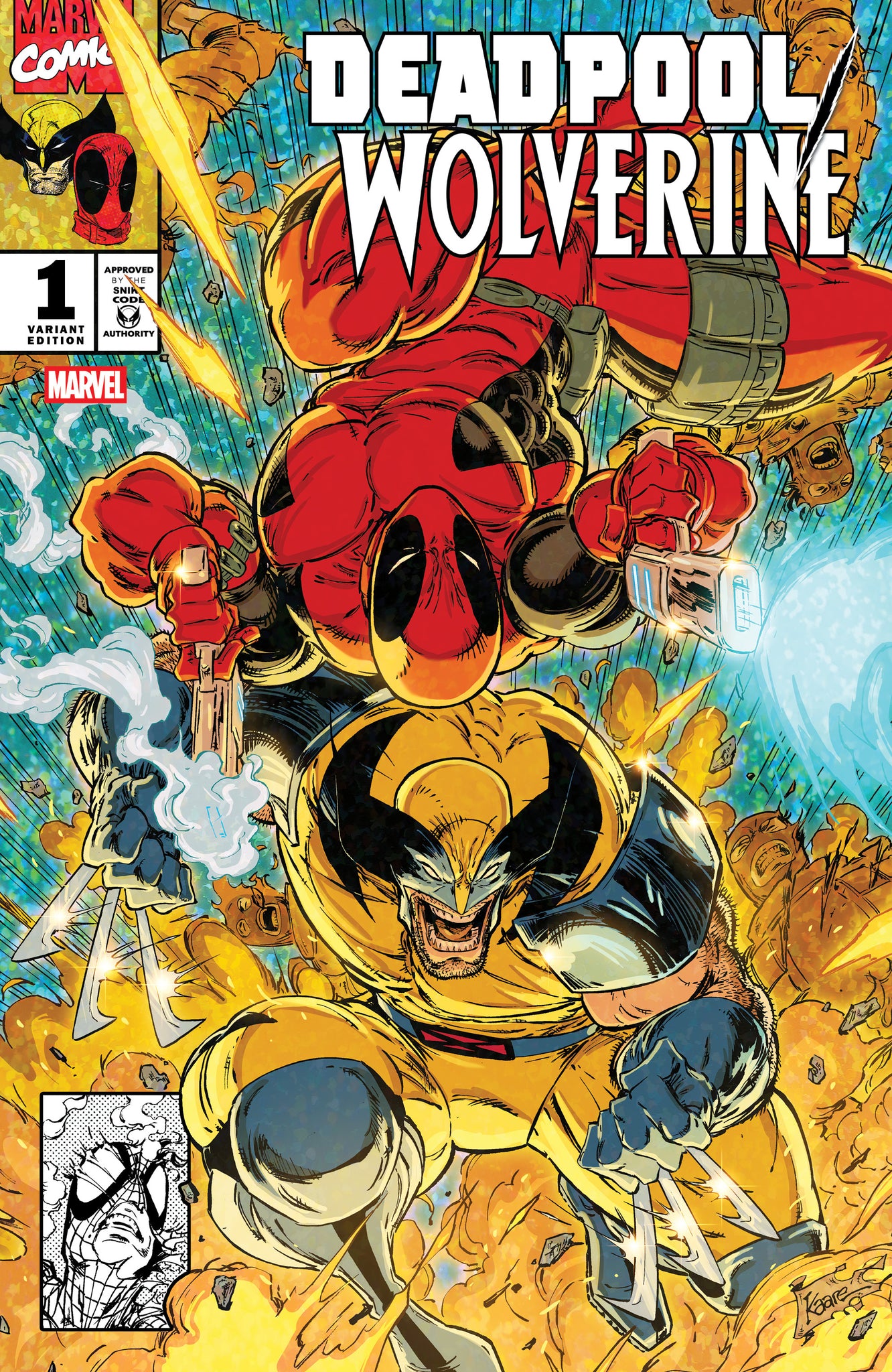 DEADPOOL WOLVERINE #1 KAARE ANDREWS 616 Trade Dress Variant LTD 3000