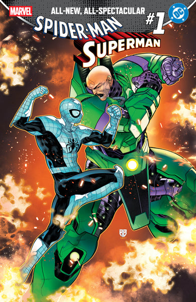 SPIDER-MAN SUPERMAN #1 RB SILVA 616 COMICS Trade Dress & Virgin Variant AB Set LTD 1000