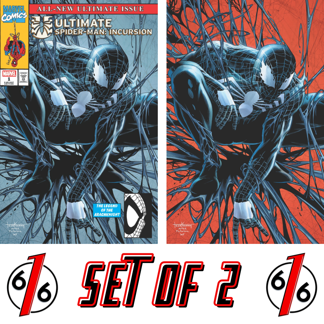 ULTIMATE SPIDER-MAN INCURSION #1 TYLER KIRKHAM 616 Trade Dress & Virgin Variant Set LTD 1000