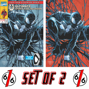 ULTIMATE SPIDER-MAN INCURSION #1 TYLER KIRKHAM 616 Trade Dress & Virgin Variant Set LTD 1000