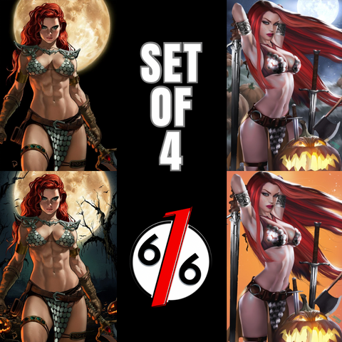 RED SONJA 15 IVAN TALAVERA & JOSH BURNS 616 HALLOWEEN Virgin Variant Set LTD 500