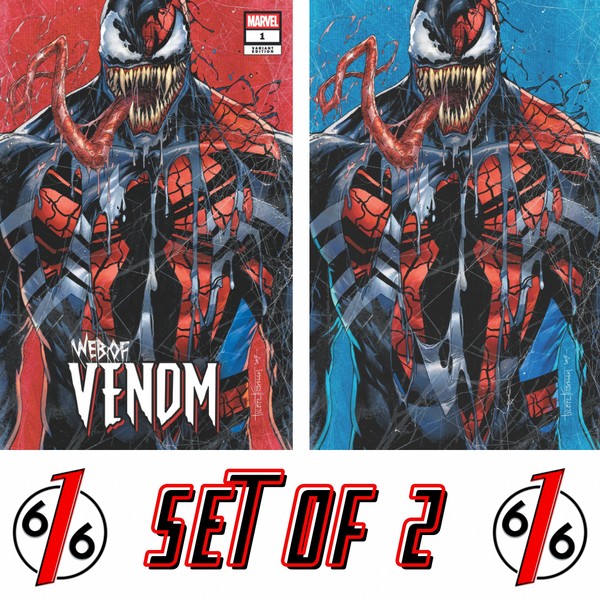WEB OF VENOM #1 TYLER KIRKHAM 616 COMICS Trade Dress & Virgin Variant AB Set LTD 1000