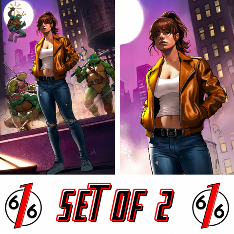 TEENAGE MUTANT NINJA TURTLES #13 IVAN TALAVERA 616 Virgin Variant AB Set LTD 600