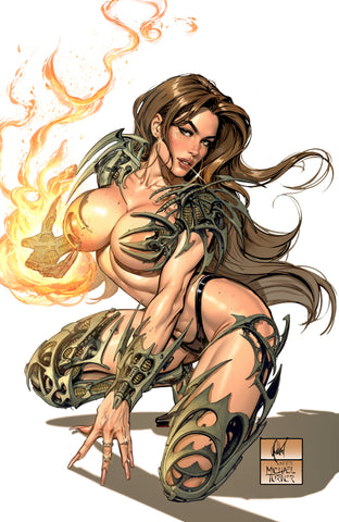 WITCHBLADE #14 CEDRIC POULAT 616 Michael Turner Virgin Homage Variant A LTD 500