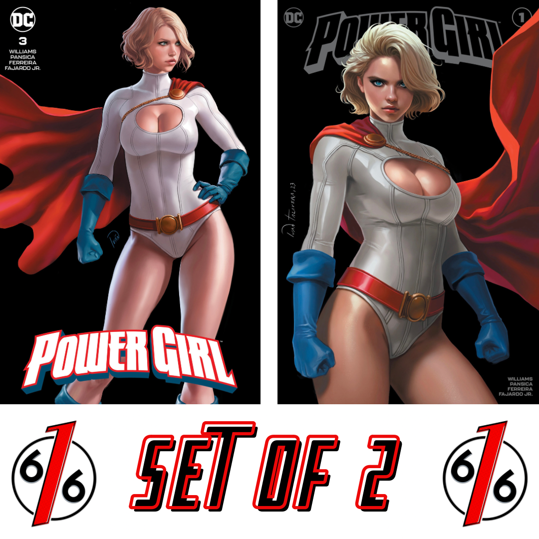 POWER GIRL #1 & 3 IVAN TALAVERA 616 Comics Trade Dress Variant Set