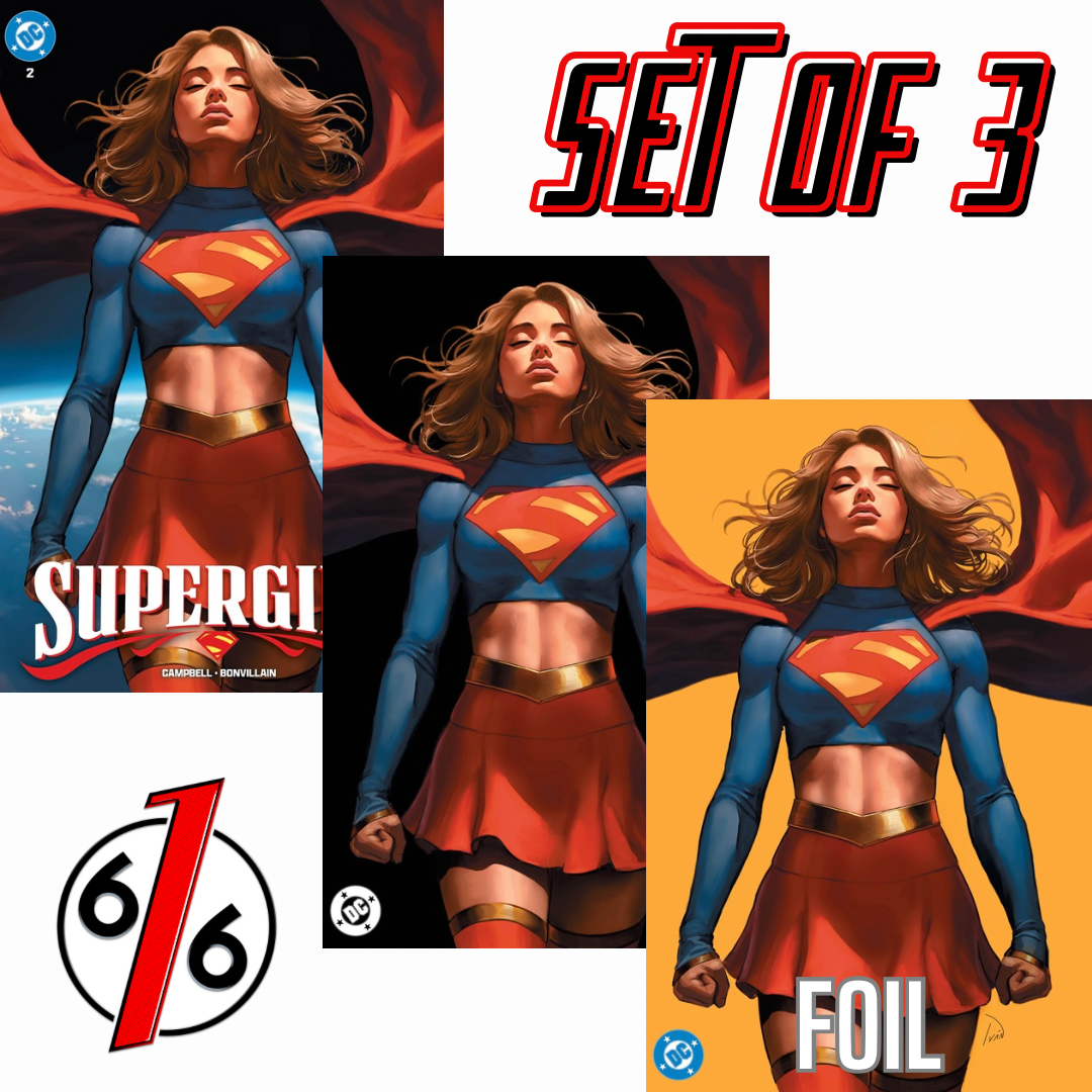 SUPERGIRL #2 IVAN TALAVERA 616 Trade Dress & Virgin & FOIL Variant Set LTD 1000