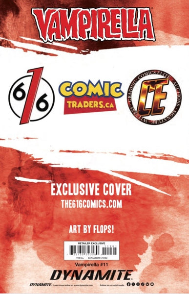 VAMPIRELLA #11 FLOPS! 616 COMICS Virgin Variant A LTD 500