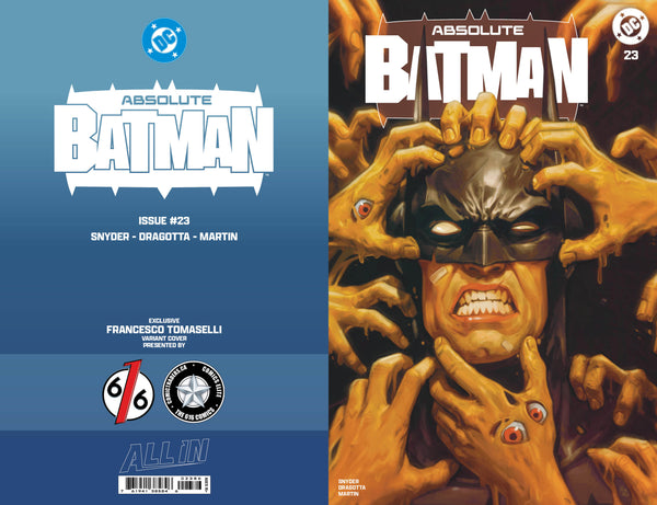 ABSOLUTE BATMAN #23 FRANCESCO TOMASELLI 616 COMICS Trade Dress & Virgin Variant AB Set LTD 1000