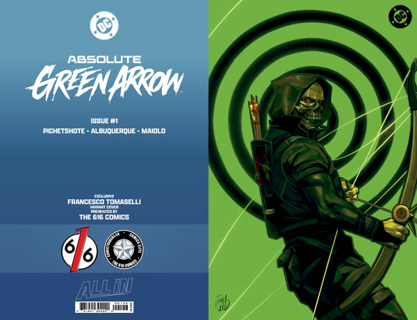 ABSOLUTE GREEN ARROW #1 FRANCESCO TOMASELLI 616 COMICS Virgin FOIL Variant C LTD 1000