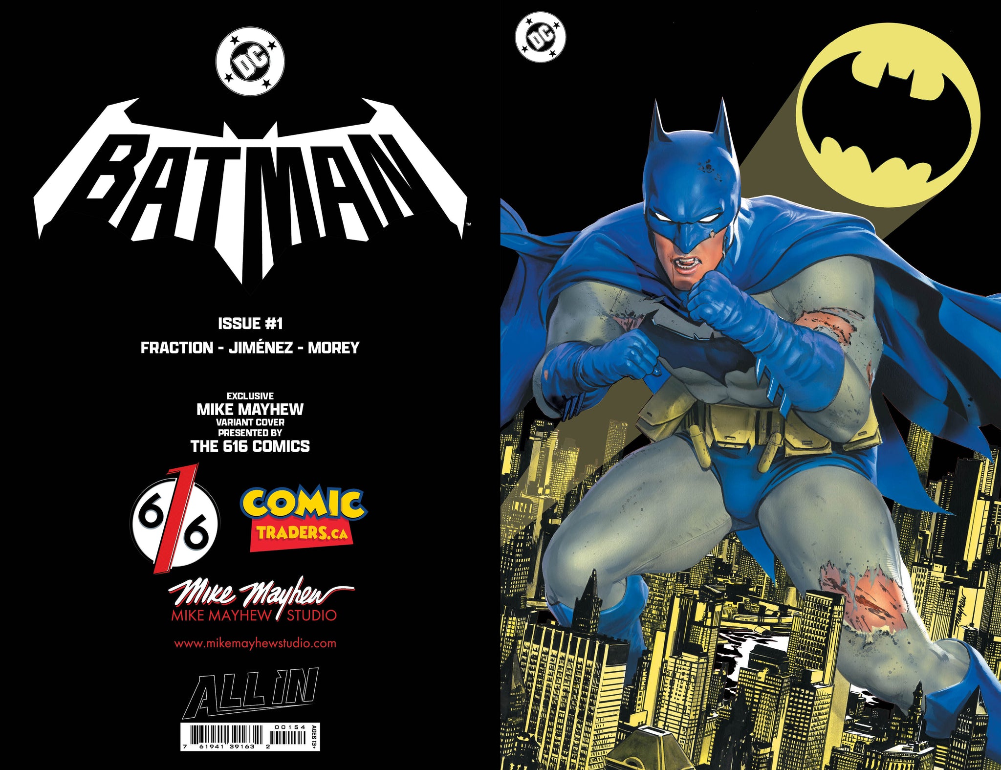 BATMAN #1 MIKE MAYHEW 616 Virgin FOIL Variant C LTD 1000 – The 616