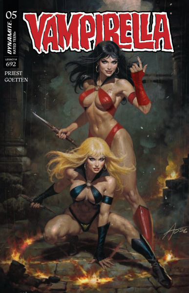 VAMPIRELLA #5 (2026) RUDY AO 616 COMICS Trade Dress Variant A LTD 500