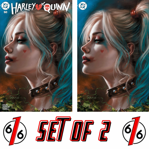 HARLEY QUINN #50 LUCIO PARRILLO 616 Trade Dress & Virgin Variant AB Set LTD 1000