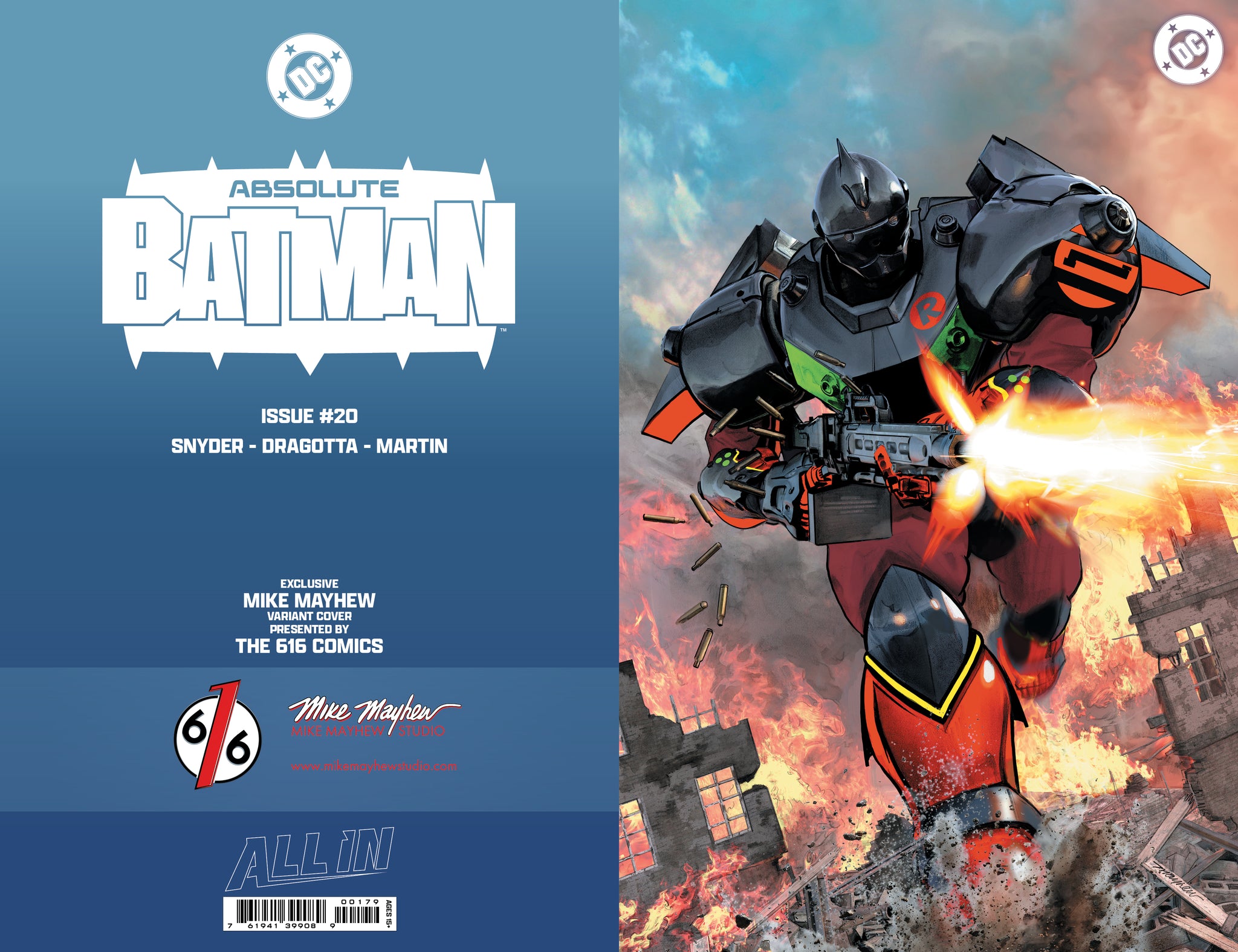 ABSOLUTE BATMAN #20 MIKE MAYHEW 616 COMICS Virgin FOIL Variant C