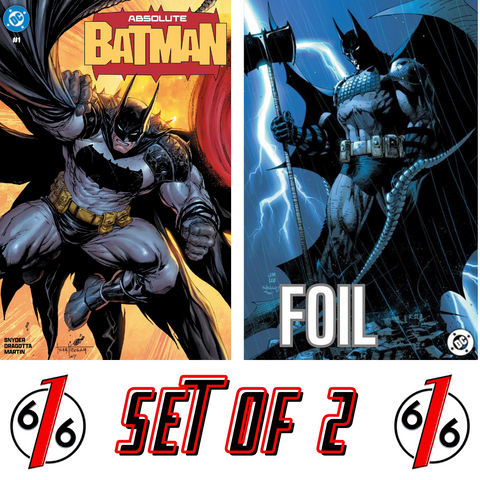 ABSOLUTE BATMAN 1 TYLER KIRKHAM & JIM LEE FOIL Variant Set LTD 3000