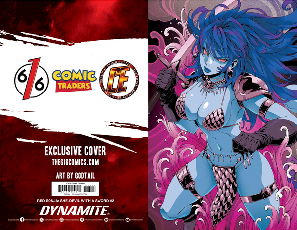 VAMPIRELLA #3 & RED SONJA SHE-DEVIL WITH A SWORD #2 GODTAIL 616 COMICS Variant ABC Set Of 6 LTD 500
