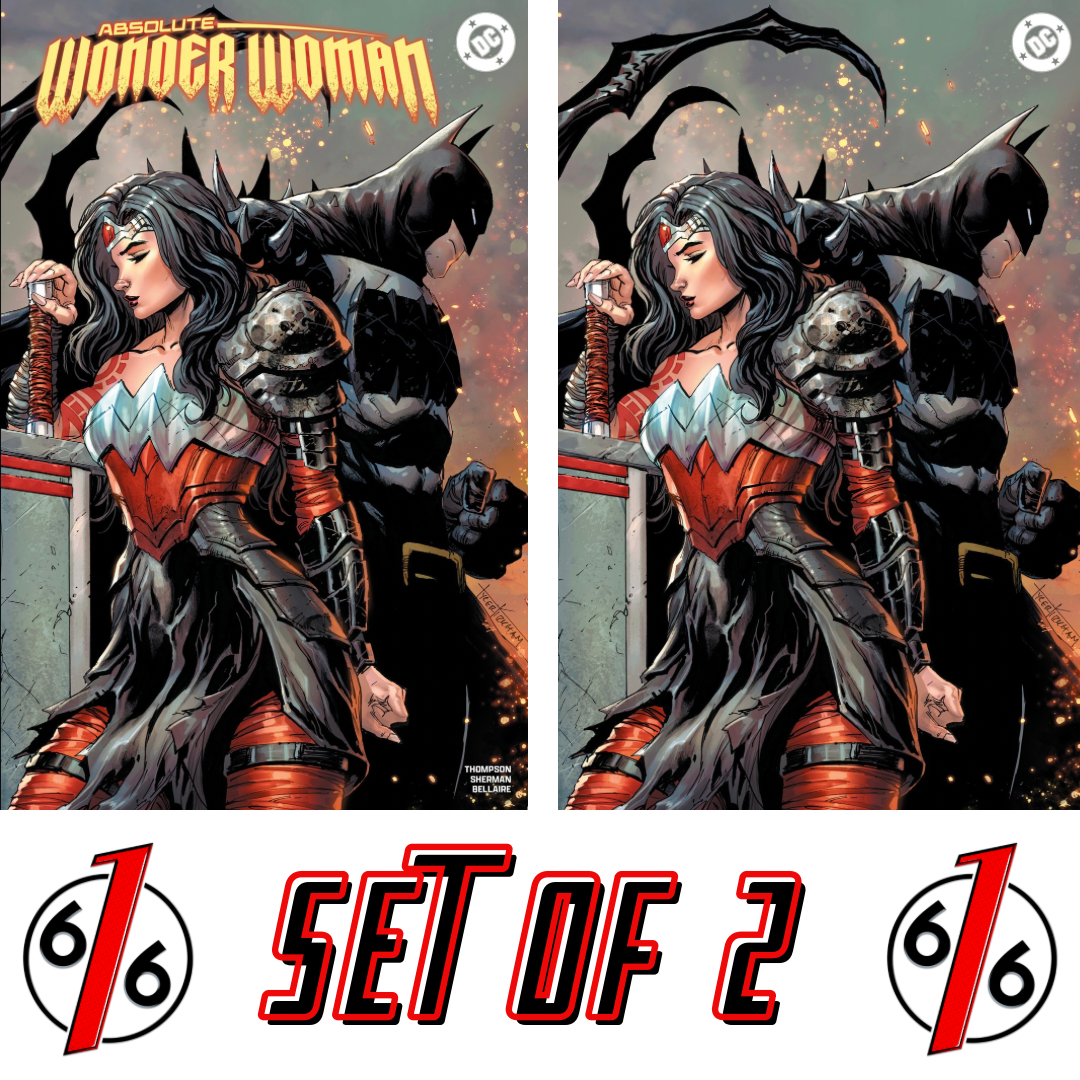 ABSOLUTE WONDER WOMAN #15 TYLER KIRKHAM 616 COMICS Trade Dress & Virgin Variant AB Set LTD 1000