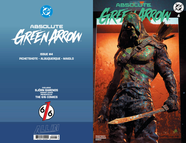 ABSOLUTE GREEN ARROW #4 BJORN BARENDS 616 COMICS Trade Dress & Virgin Variant AB Set LTD 1000