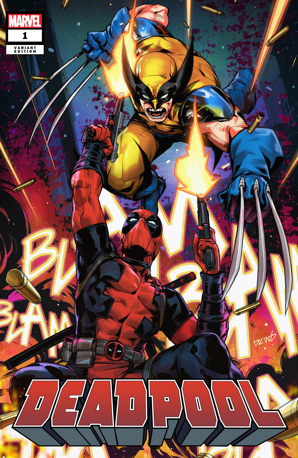 DEADPOOL #1 DERRICK CHEW 616 Trade Dress & Virgin Variant