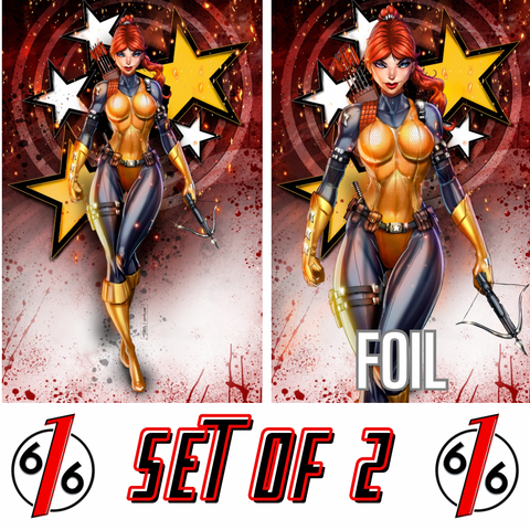 GI JOE REAL AMERICAN HERO #323 JAMIE TYNDALL 616 Virgin & FOIL Variant AB Set LTD 750