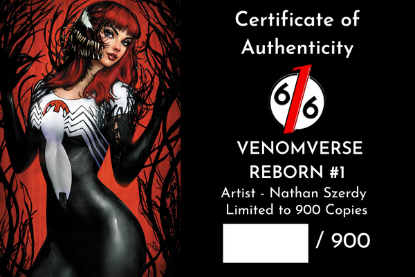 VENOMVERSE REBORN #1 NATHAN SZERDY 616 Trade Dress & Virgin Variant AB Set LTD 900 COA