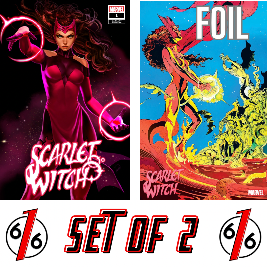 SCARLET WITCH #1 IVAN TALAVERA 616 & RUSSELL FOIL Variant Set LTD 3000