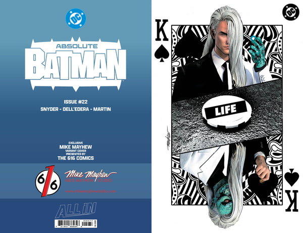ABSOLUTE BATMAN #22 MIKE MAYHEW 616 COMICS Virgin FOIL Life Variant C LTD 1000
