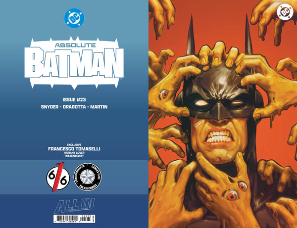 ABSOLUTE BATMAN #23 FRANCESCO TOMASELLI 616 COMICS Trade Dress & Virgin & Virgin FOIL Variant ABC Set LTD 1000