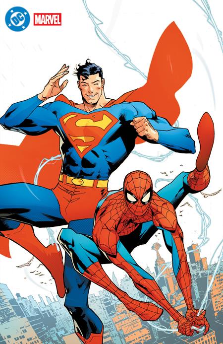 DC MARVEL SUPERMAN SPIDER-MAN #1 JEEHYUNG LEE 616 Virgin FOIL