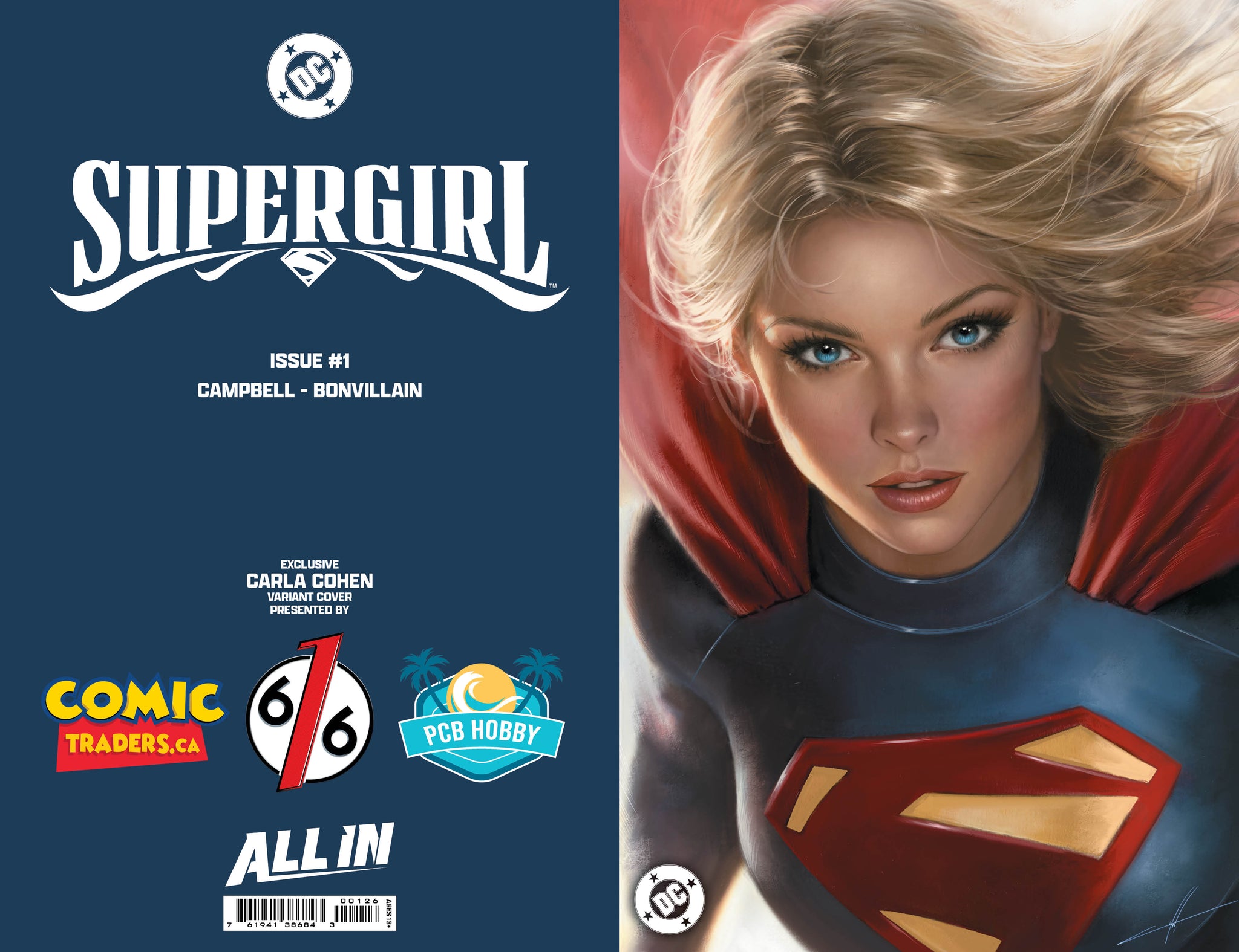 アメコミリーフ CGC Supergirl #1 Cohen Variant SUPERGIRL #1 CARLA COHEN 616 COMICS Virgin FOIL Variant C LTD 1000