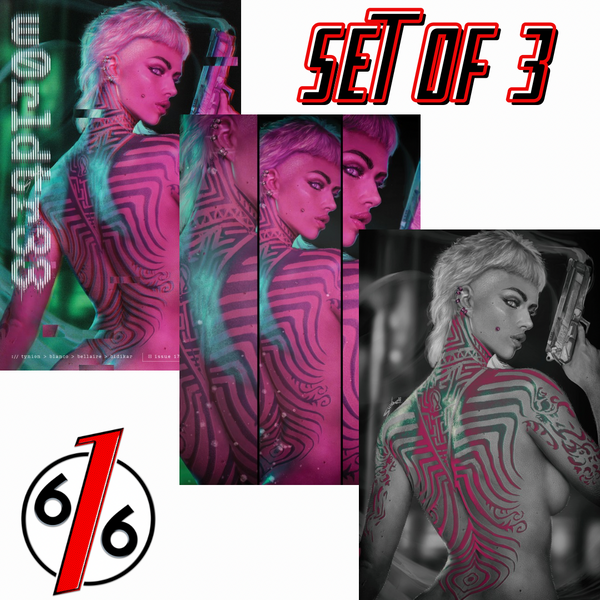 W0RLDTR33 #17 SHIKARII 616 COMICS Trade Dress & Virgin Variant ABC Set LTD 500