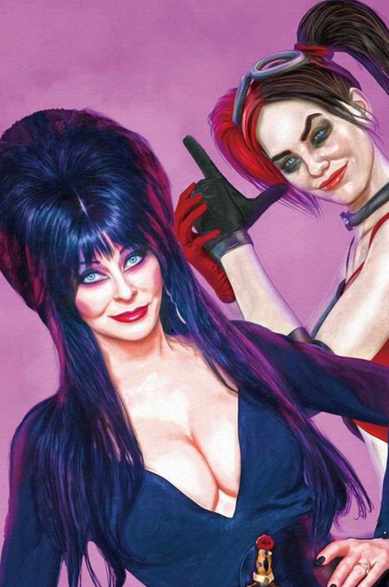 HARLEY QUINN X ELVIRA #1 MARK SPEARS 1:15 Pink Virgin Variant Cvr ZA