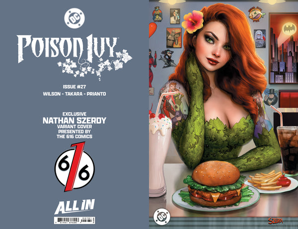 POISON IVY 27 & HARLEY QUINN 45 SZERDY DINER TATTOO Virgin Variant Set LTD 1500