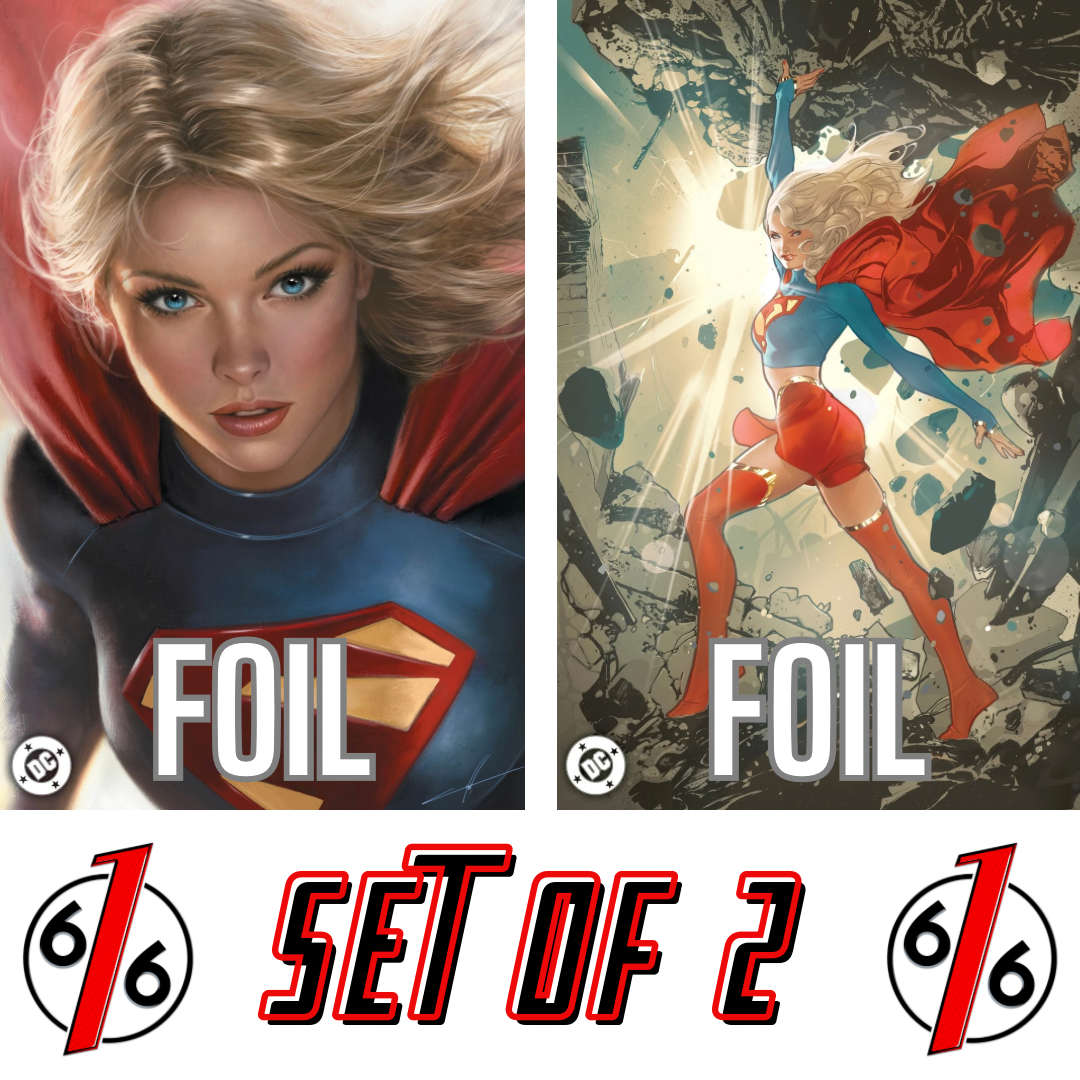 SUPERGIRL #1 CARLA COHEN & PABLO LOBOS VILLALOBOS 616 COMICS Virgin FOIL Variant Set CD LTD 1000